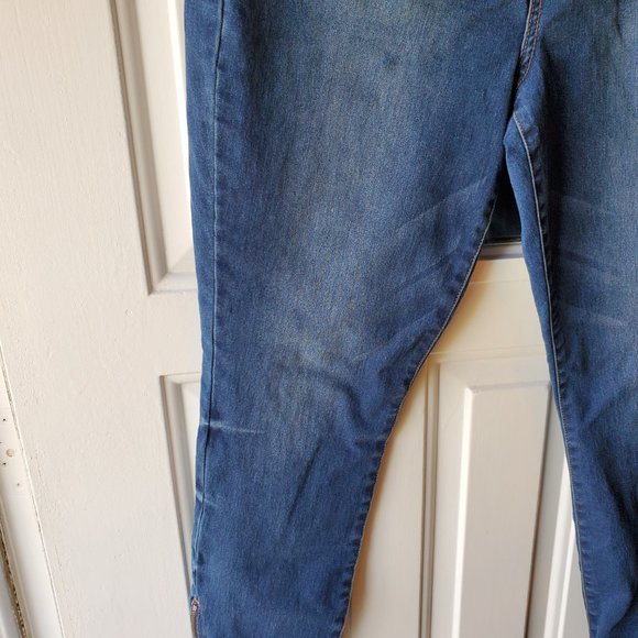 Women's Refuge dark jeans w/ankle zipper - plus size 14 - Picture 5 of 10
